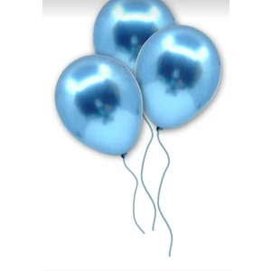 Mavi Renkli Krom Balon 5 Adet(12İNÇ)