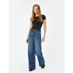 Basic Tişört Slim Fit Kısa Kollu Bisiklet Yaka