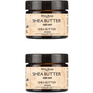 Minia Bahçe Soğuk Sıkım Shea Butter (Karite) Yağı %100 Doğal & Saf 50 Ml, 2 Adet