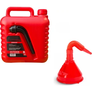 Benzin Yakıt Bidonu Flex Uçlu Huni Set 5 Lt