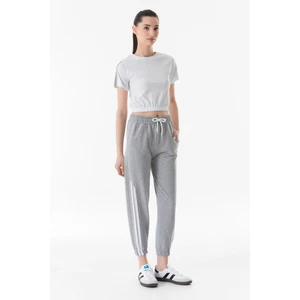 Beli Lastikli Crop Eşofman Takımı