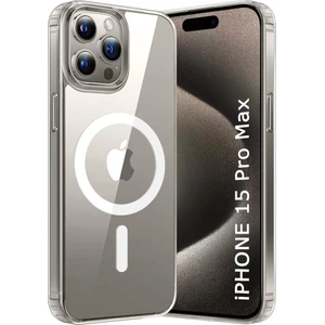 iPhone 15 Pro Max Magsafe Özellikli Şeffaf Telefon Kılıfı