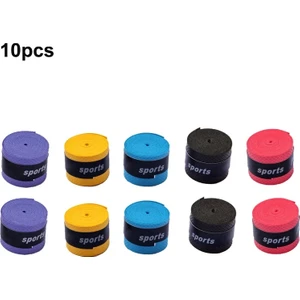 Chaoduo Shop 10 Adet Çok Renkli Stil 10 Adet Tenis Overgrips Bant Kaymaz Bisiklet Gidon Spor Badminton Raket Sapları Ter Bandı Balıkçılık Çubukları Aşırı Kavrama Ter Bandı (Yurt Dışından)