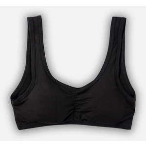 Genç Kız Kalın Askılı Pedli Yarım Atlet Sütyen 4409 Siyah