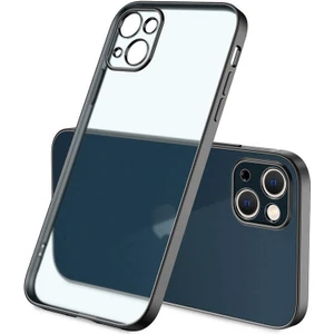 Alan Tech iPhone 13 Mini Uyumlu Zore Mat Gbox Kapak-Siyah