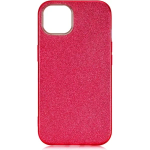 Alan Tech iPhone 13 Mini Uyumlu Zore Shining Silikon-Kırmızı