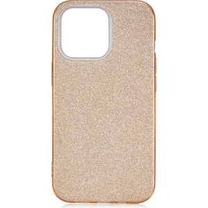 Alan Tech iPhone 13 Pro Uyumlu Zore Shining Silikon-Gold