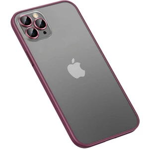 Alan Tech iPhone 12 Pro Max Uyumlu Zore Retro Kapak-Koyu Mor