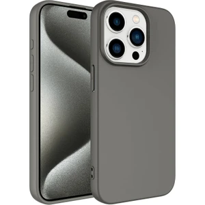 Alan Tech iPhone 15 Pro Uyumlu Zore Lsr Lansman Kapak-Titanyum