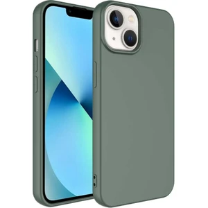 Alan Tech iPhone 14 Plus Uyumlu Zore Mara Lansman Kapak-Koyu Yeşil