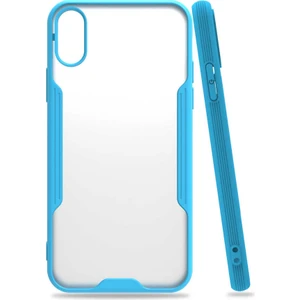 Alan Tech iPhone Xs 5.8 Uyumlu Zore Parfe Kapak-Mavi