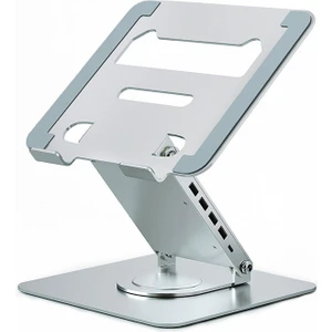 A12 Ergonomik 4*usb 1*type-c Portlu Katlanabilir Macbook Notebook Laptop Standı