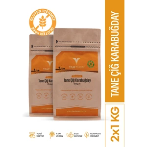 Tam Tarım 2 Adet - Glutensiz Çiğ Karabuğday Tane 1 kg