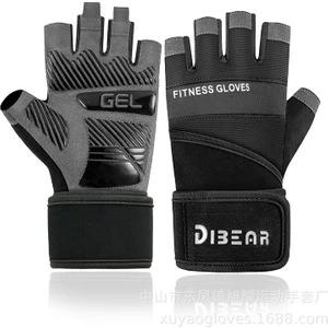 Erkek ve Kadın Spor Halter Bileklik Eldivenleri Fitness Eğitimi Spor Egzersiz Bisiklet Eldiveni Darbeye Dayanıklı (Yurt Dışından)