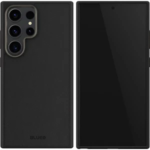 BLUEO Samsung S24 Deri Premium Siyah Telefon Kılıfı