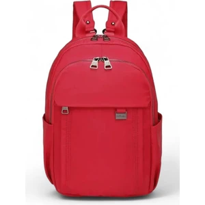 21K - Barcelona Saten Kumaş Kadın Sırt Çantası BC2113 - Kırmızı