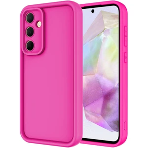 Case 4u Galaxy A35 Kılıf Kamera Korumalı Ananas Kapak Koyu Pembe