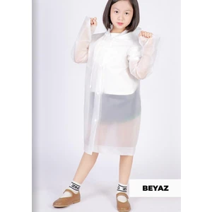 Bilenn Tekstil Yağmurluk Unisex Çocuk - Beyaz