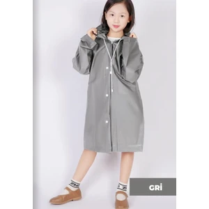 Bilenn Tekstil Yağmuruk Unisex Çocuk - Gri
