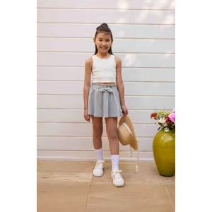 Kız Çocuk Regular Kalıp Kaşkorse Simli Etek (3-4 Yaş 6-7 Yaş)