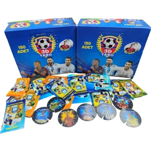 Yeni 3D Futbol Tasoları Son Transferler (100 Adet 3D Futbol Taso) 3 Boyutlu Futbolcu Tasoları Oyun Kağıtları