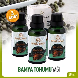 İsmail Aras Bamya Tohumu Yağı 3 x 30 ml