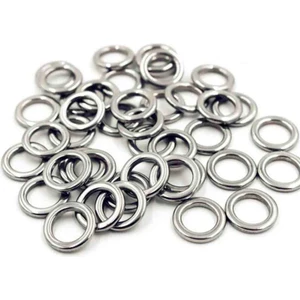 S.F. Jig Solid Halka - 7,6 mm - Jig Assist Iğne Bağlantı Halkası - 10 Adet