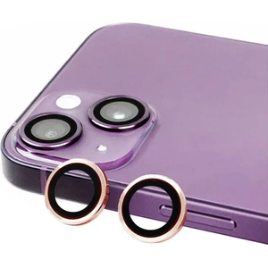 Apple iPhone 14 Uyumlu Zore Cl-07 Kamera Lens Koruyucu-Rose Gold