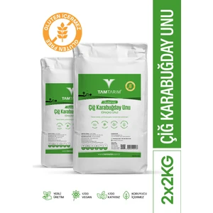 Tam Tarım 2 Adet - Glutensiz Çiğ Karabuğday Unu 2 kg