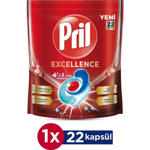Excellence 4 ü 1 Arada Bulaşık Makinesi Deterjanı 22 Kapsül 
