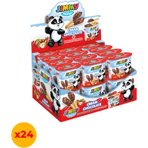 Jimmy Grissini Çubuklu Kakaolu Fındık Kremalı Çikolata 52 gr x 24
