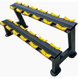 12'li Dumbell Standı / Dumbell Rack / Dumbell Sehpası Sarı-Siyah