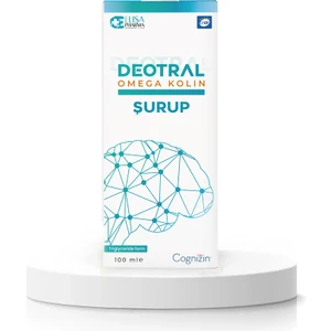 Omega Kolin Şurup 100 ml, Sitikolin, EPA, DHA, Omega-3, B6, B12 İçeren Balık Yağı