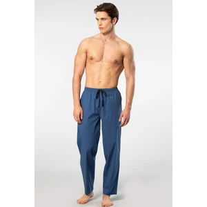 Ekoseli Erkek Tek Alt Pijama, Cep Detaylıdır, %95 Pamuk %5 Likralı