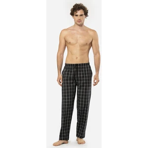 Ekoseli Erkek Tek Alt Pijama, Cep Detaylıdır, %95 Pamuk %5 Likralı
