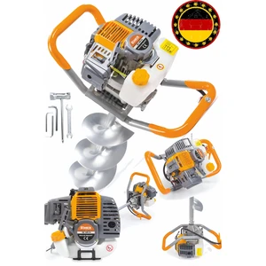 Benzinli 15 Hp/h Fidan Ekme Toprak Burgu Sondaj Makinesi 10CM Burgu Ucu