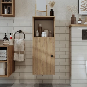 Banyo Dolabı Mat Mdf 90 x 35 cm Banyo Boy Dolabı
