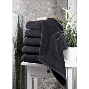 Pamuk Ekstra Yumuşak Antrasit 6 Adet Spor & Kuaför 50 x 90  cm  El Yüz Havlu Seti