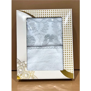 Güpürlü  Çeyizlik 50 x 90  cm  Kadife El Yüz Havlusu