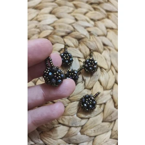 N House El Yapımı Cevşen Kolye / Nazarlık / Koyu Kahve