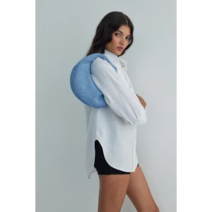 Suud Collection Mavi Pia Hasır Çanta