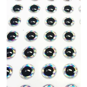 S.F. Jig Olta Balıkçılık Yapay Göz - 3D Göz - 4mm - Jig Rapala Kaşık Silikonlar Için - 50 Adet