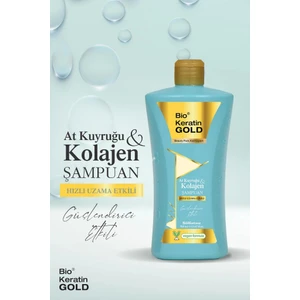 Bio Keratin Gold At Kuyruğu & Kolajen Hızlı Uzama Etkili Tuzsuz Şampuan 700 Ml