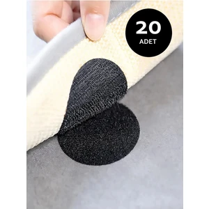 20 Adet Halı Kilim Koltuk Örtüsü Kaydırmaz Sabitleyici Cırt Yıkanabilir Kendinden Yapışkanlı Ped