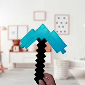 Bursa3dfilament Minecraft Diamond Elmas Kazma 25 cm/Diamond Pickaxe
