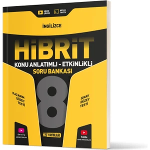 Hız Yayınları 8. Sınıf Ingilizce Hibrit Soru Bankası
