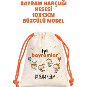 Netsan Etiket Turuncu Ipli Bayram Harçlığı Kesesi 10X13CM