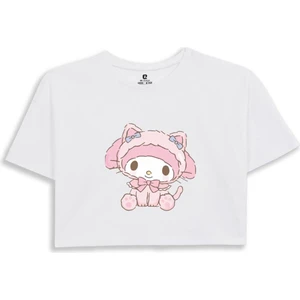 EZ Design My Melody Baskılı Crop Tshirt
