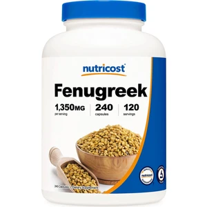 Fenugreek Seed 1350mg  240 Capsules - Gluten Free  Non-Gmo-ndan