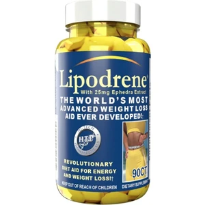 Pharmaceuticals Lipodrene With Ephedra 90 Tablet  Usa Version